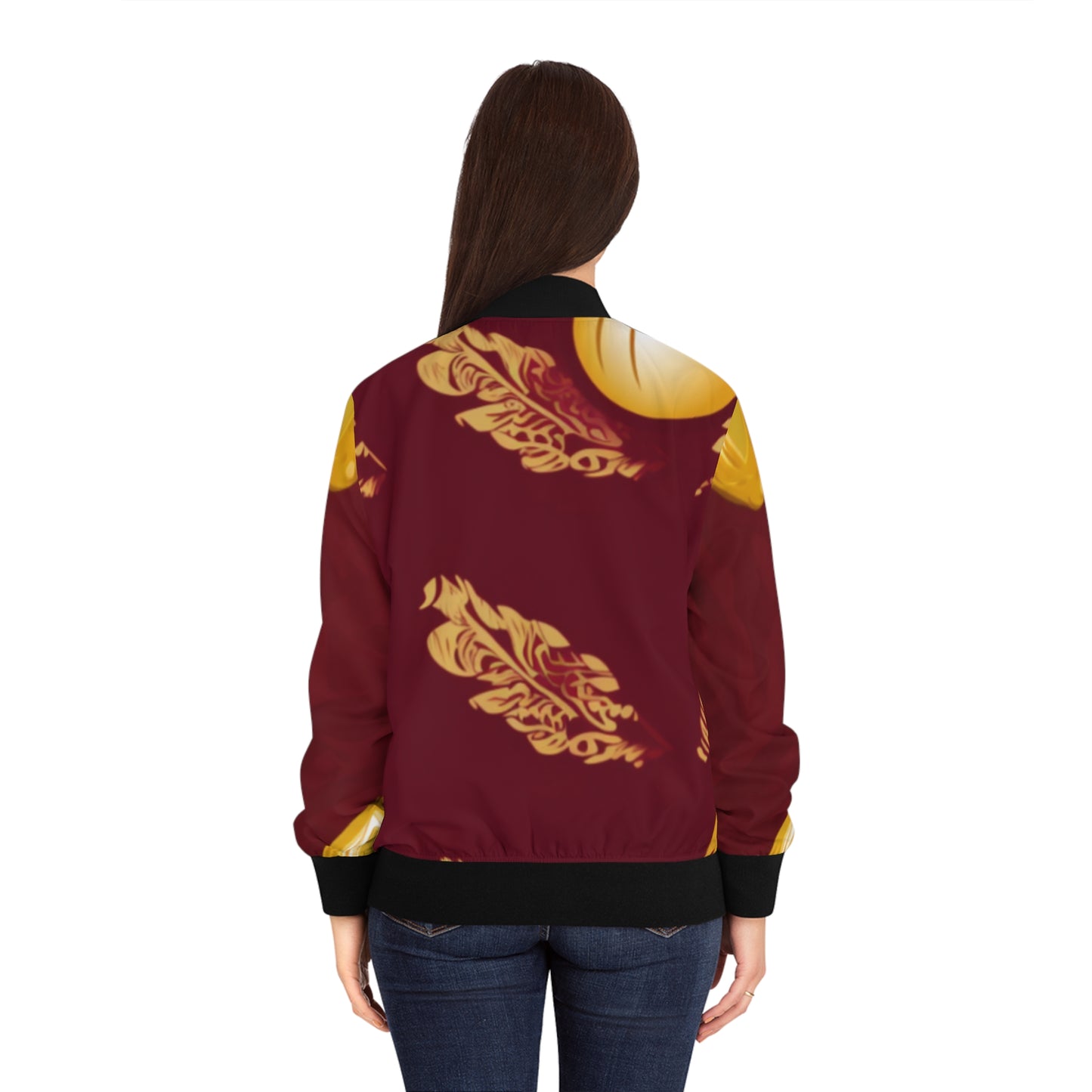 Indian Silky Women's Bomber Jacket (AOP)