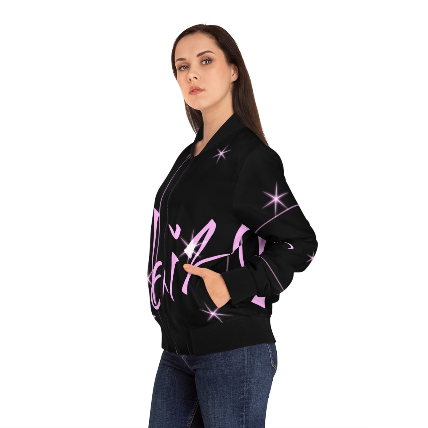 IBIZA Women's Bomber Jacket (AOP)