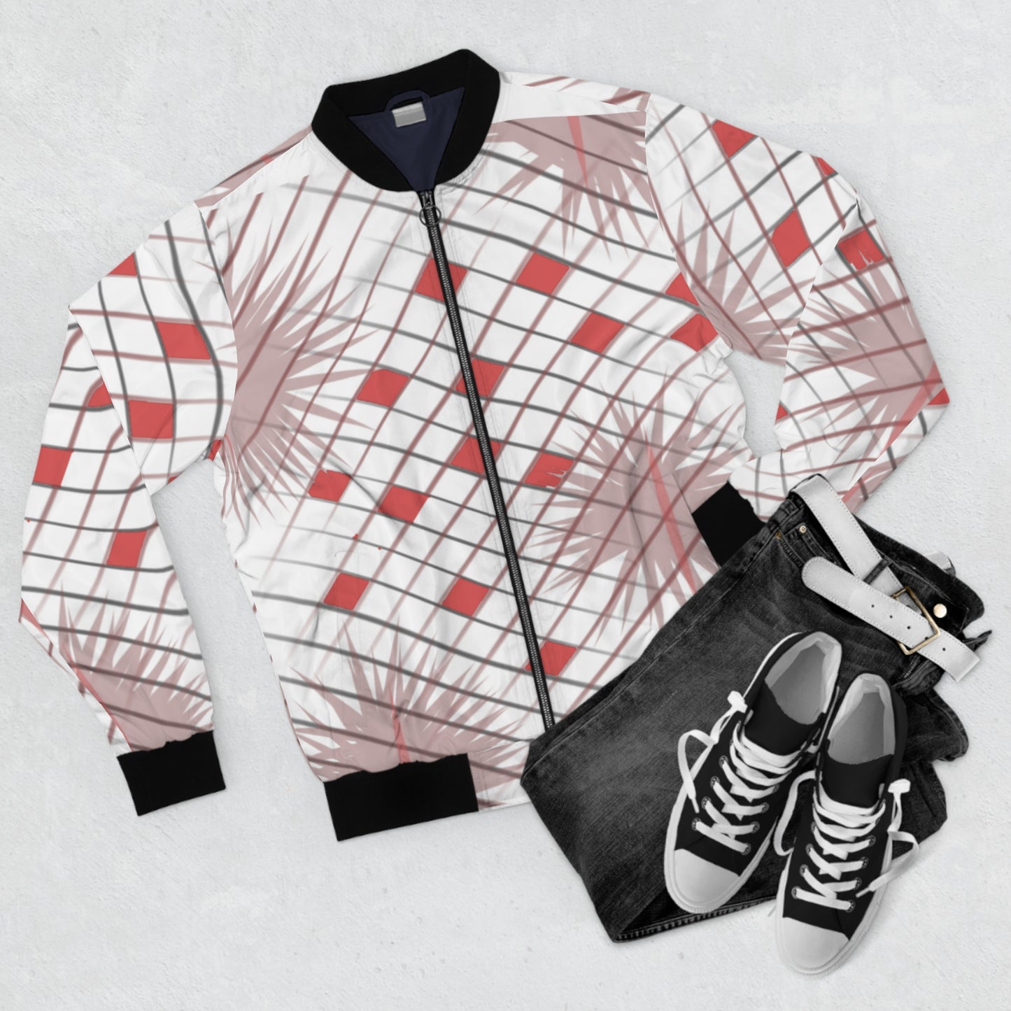 TimeSquare Men's Bomber Jacket (AOP)