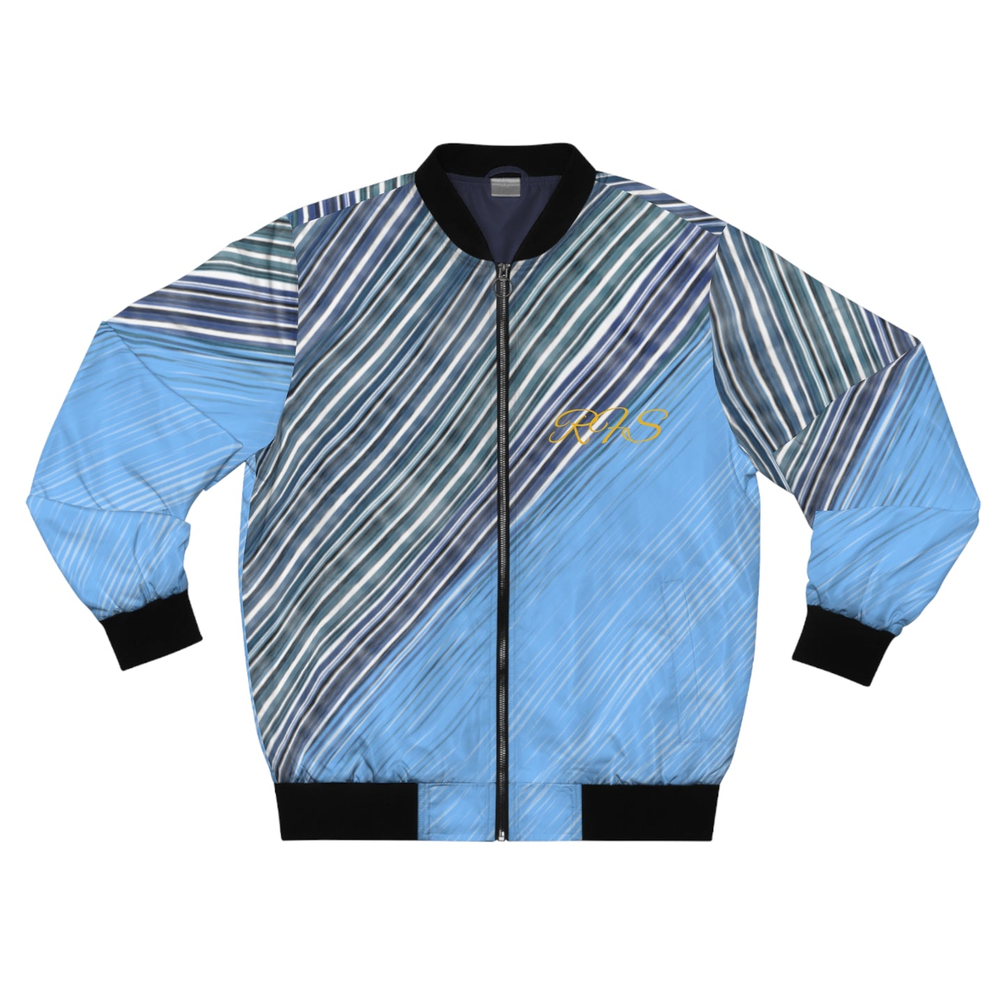 Atlantic Wave Men's Bomber Jacket (AOP)
