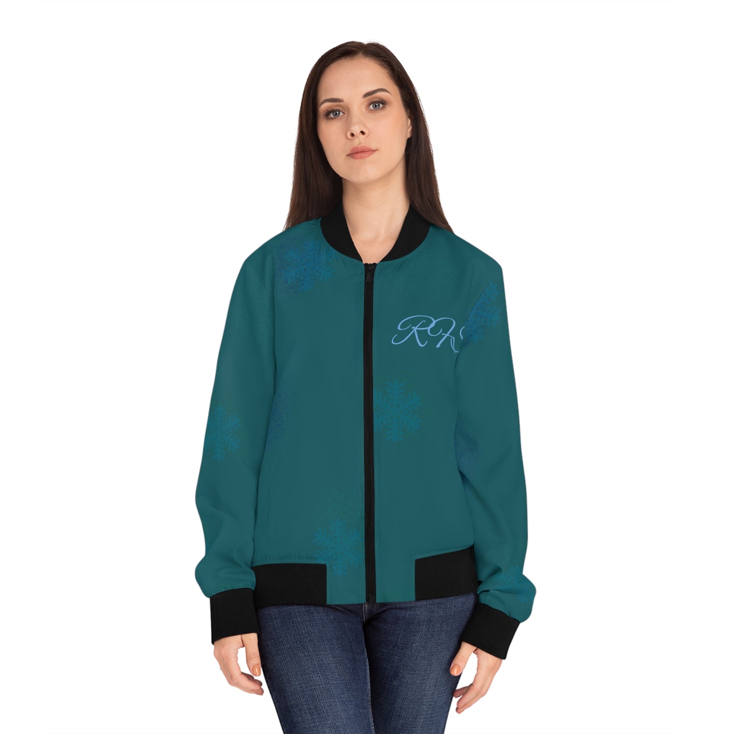 Venice Winter Holiday Women's Bomber Jacket (AOP)
