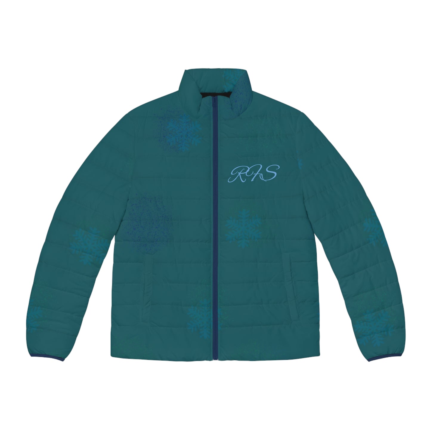 Venice Winter Holiday Men's Puffer Jacket (AOP)
