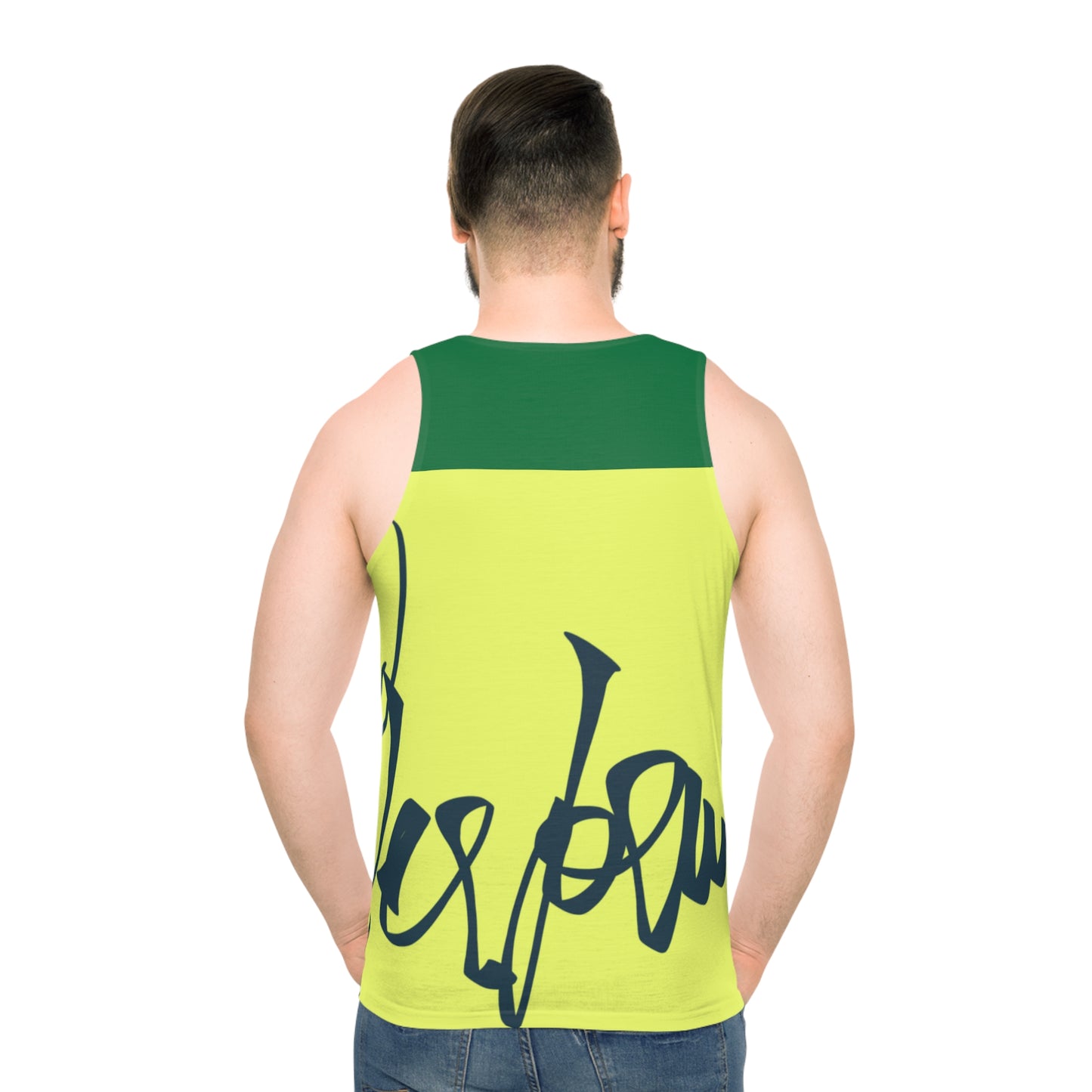 Baggy Green Unisex Tank Top (AOP)