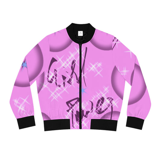 Girl Power Women's Bomber Jacket (AOP)