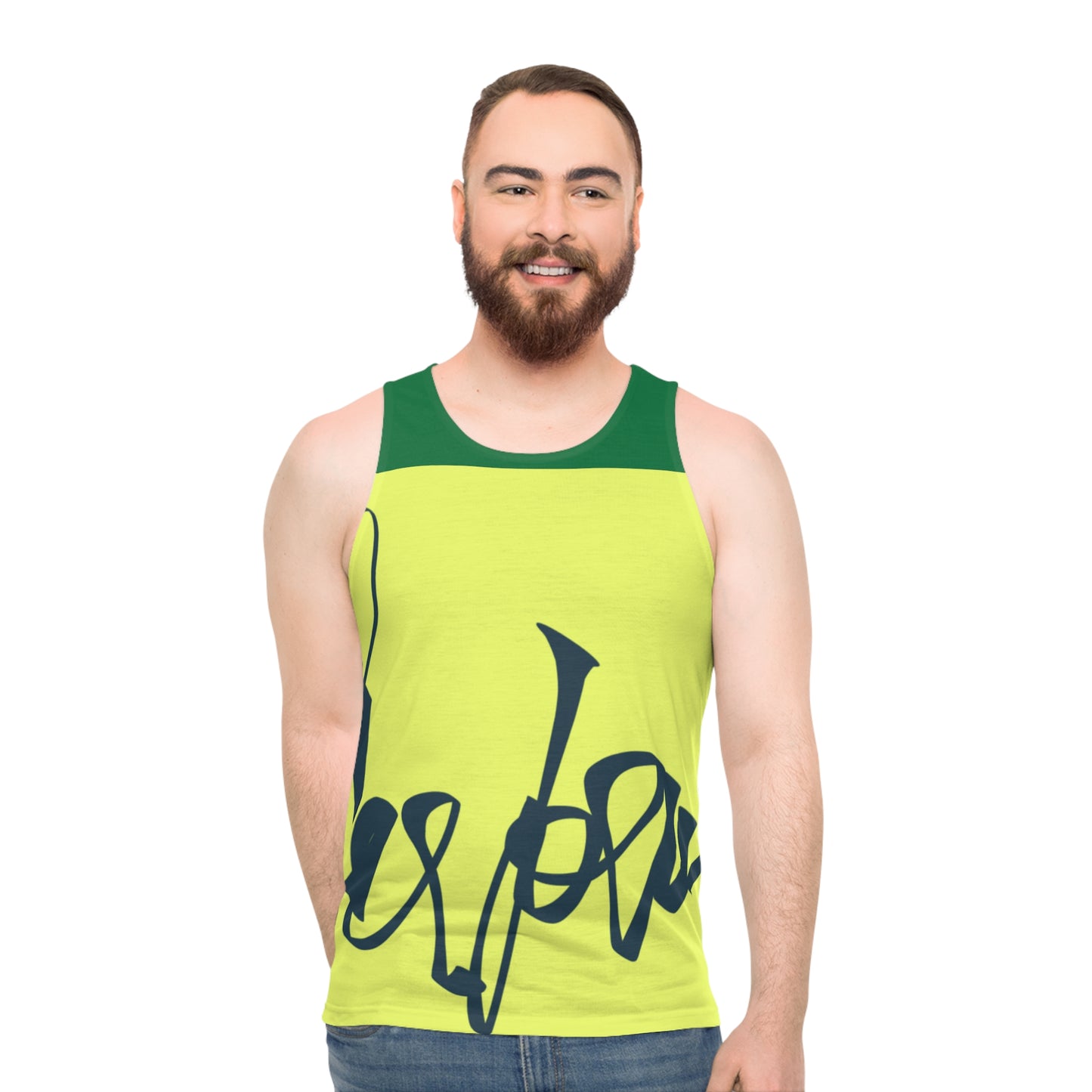 Baggy Green Unisex Tank Top (AOP)