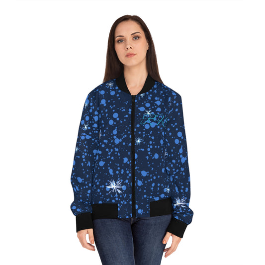 Blue Mountain Women's Bomber Jacket (AOP)