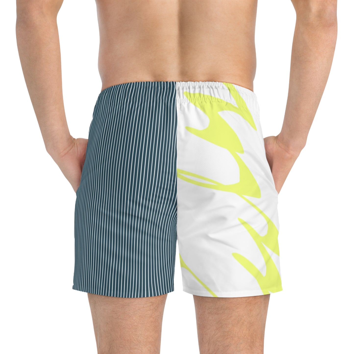 Baggy Green Swim Trunks (AOP)