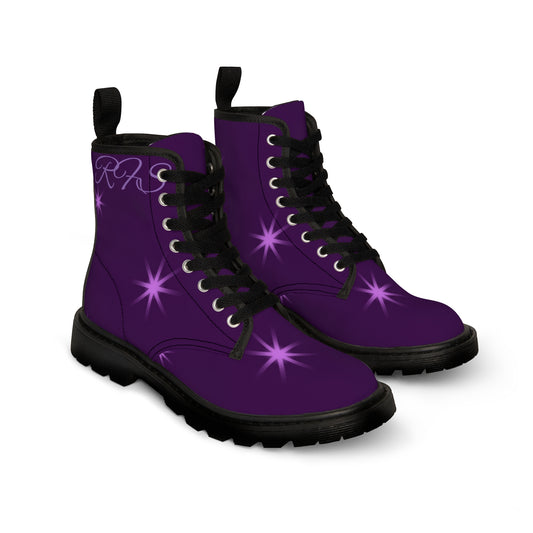 Purple Power Women's Canvas Boots