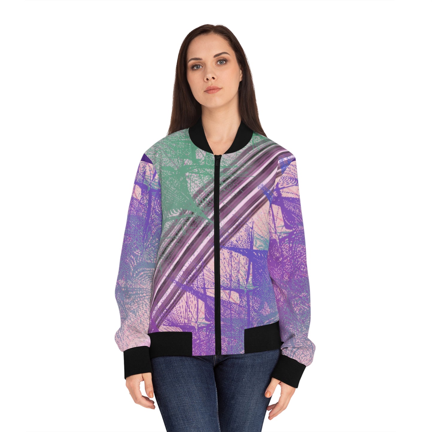 Passionate Women's Bomber Jacket (AOP)