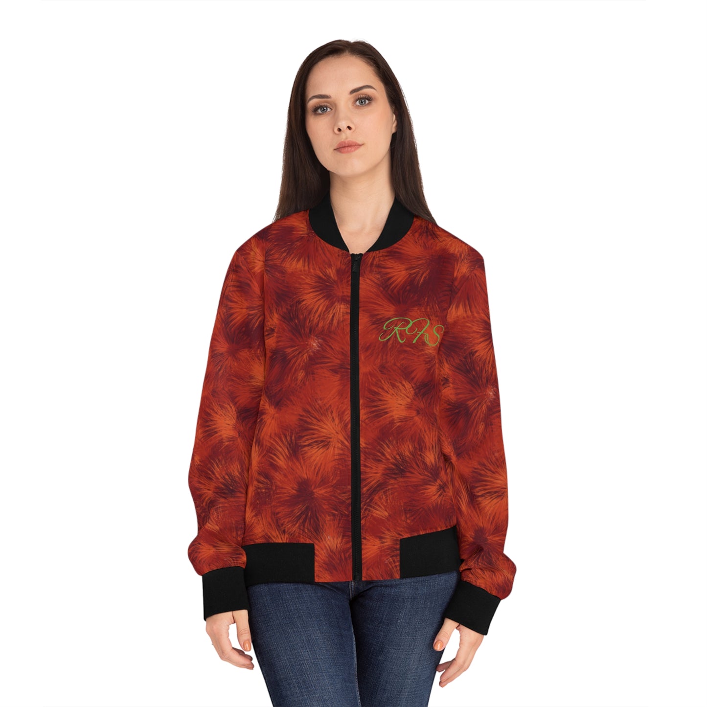 Cherry Women's Bomber Jacket (AOP)