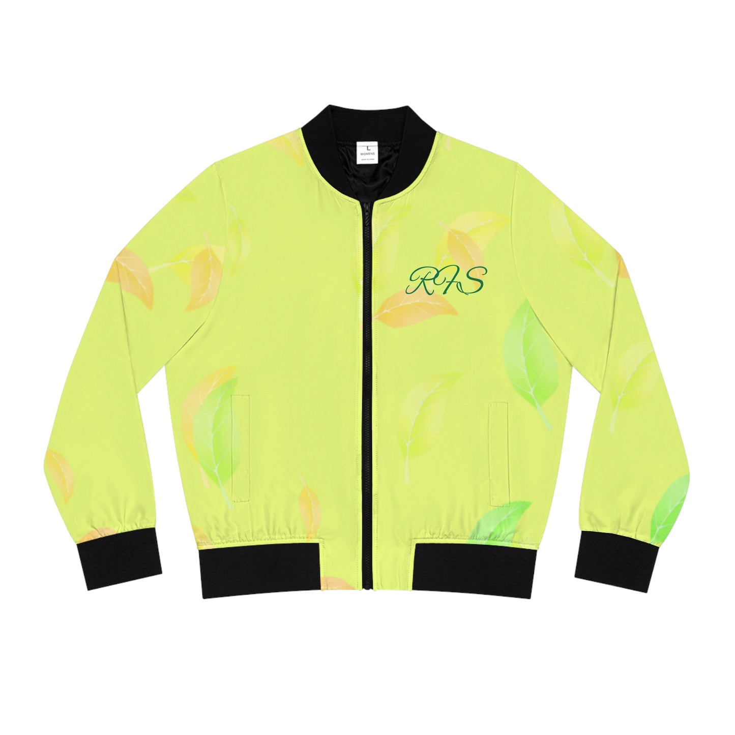 Dashing Yellow Women's Bomber Jacket (AOP)
