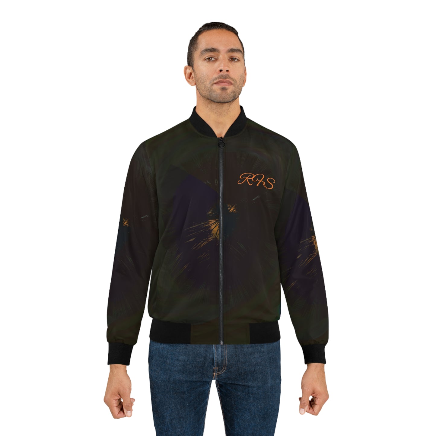 Black Hole Men's Bomber Jacket (AOP)