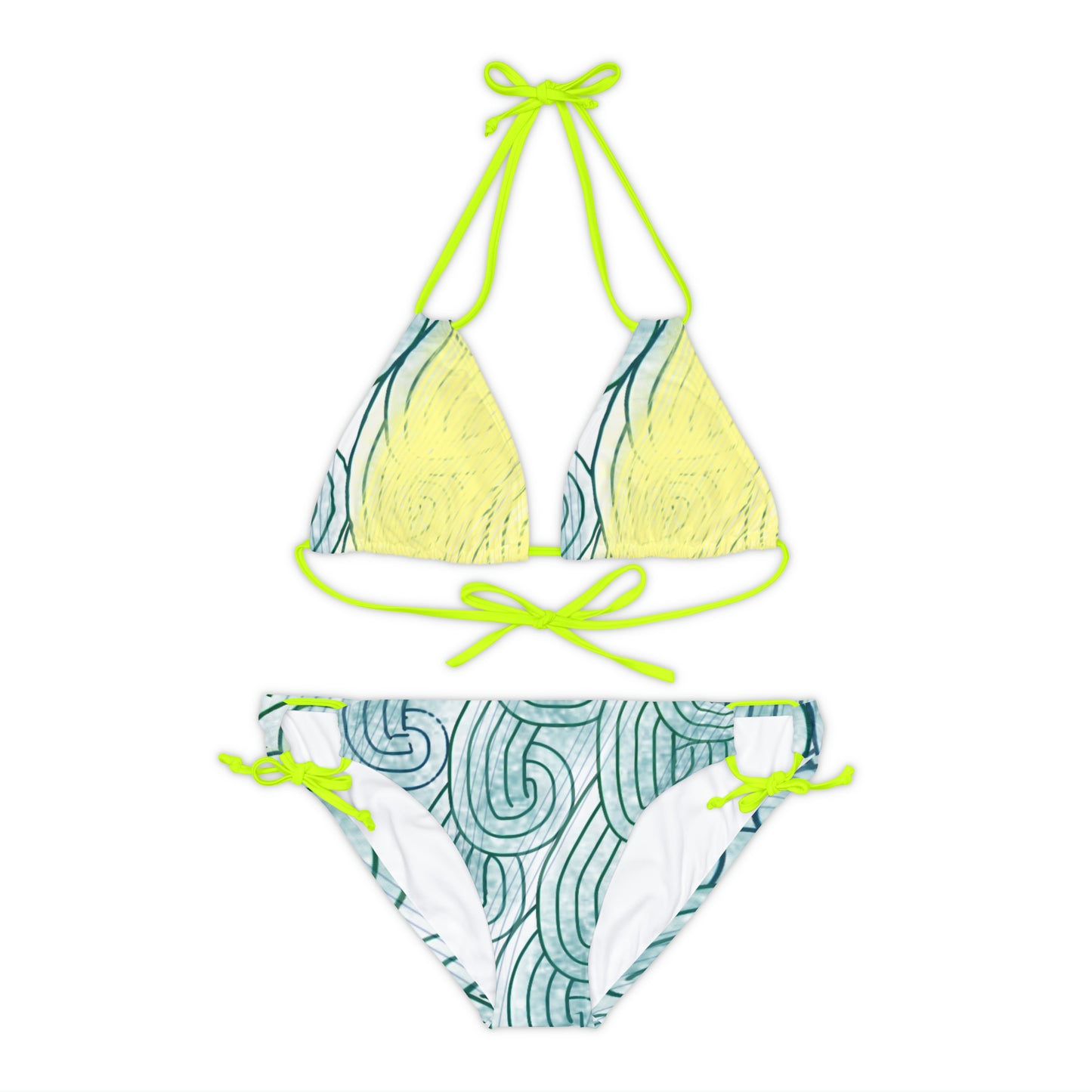 Gamma Rays Strappy Bikini Set (AOP)