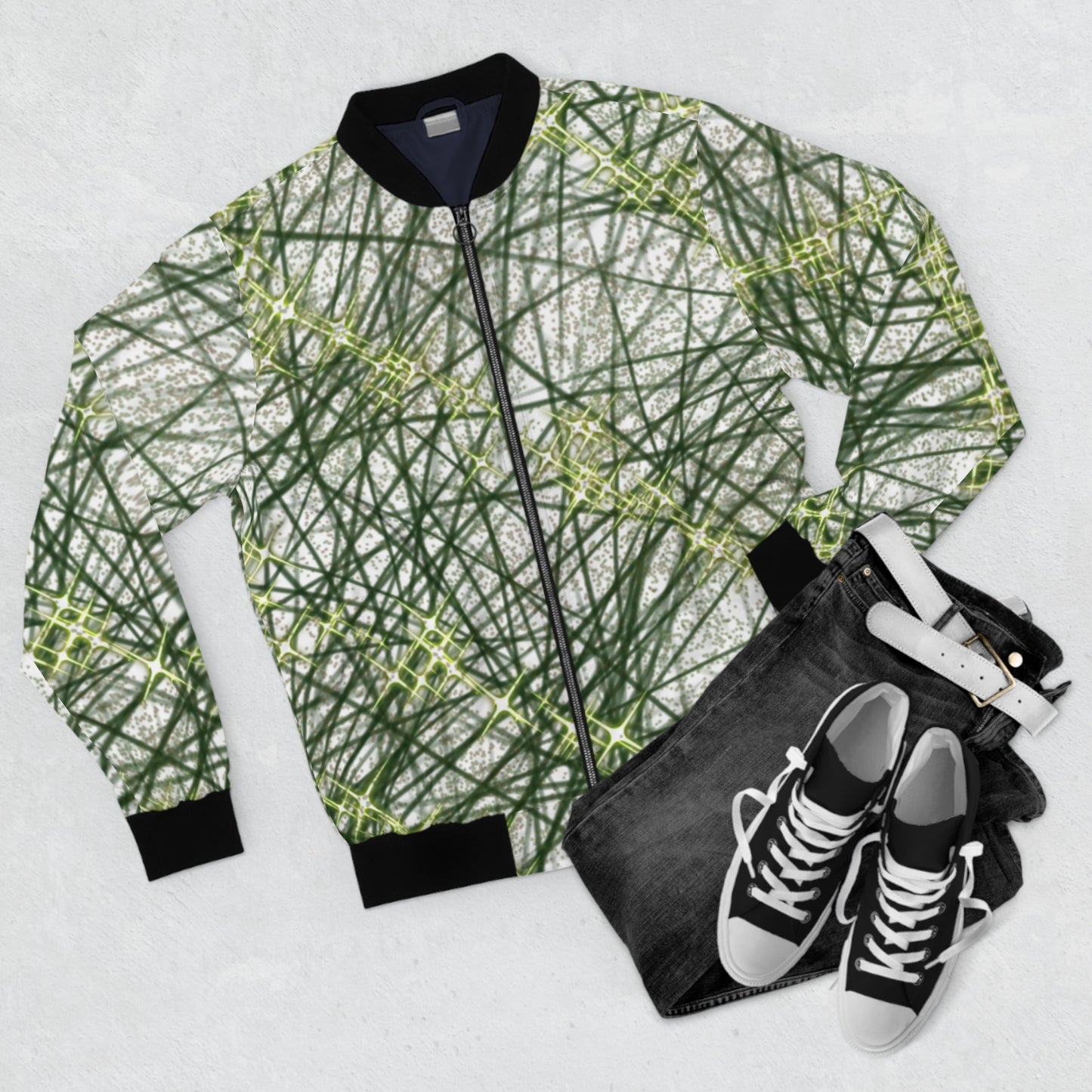 Cluster Men's Bomber Jacket (AOP)