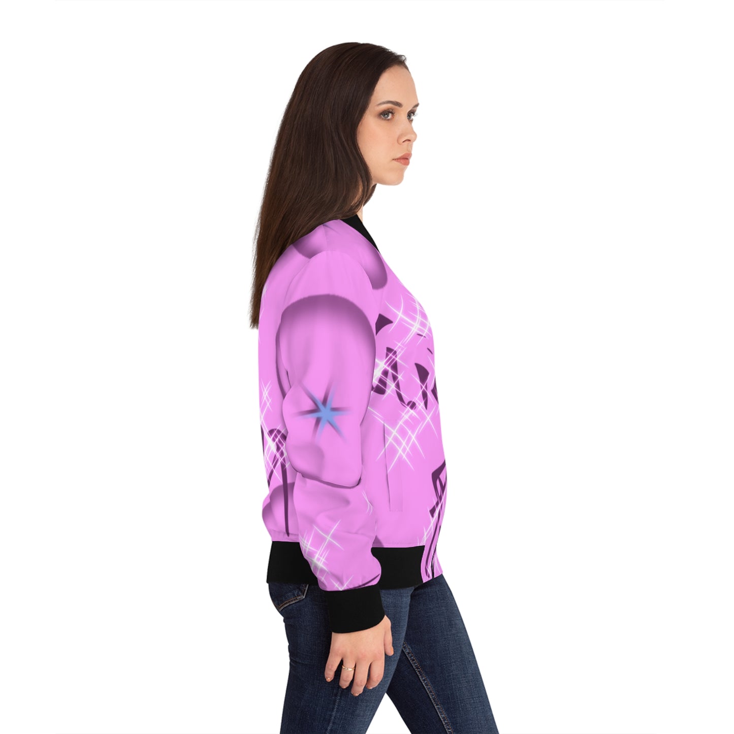 Girl Power Women's Bomber Jacket (AOP)