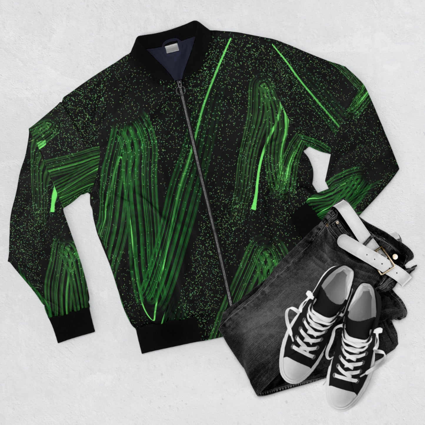 MidNight Glory Men's Bomber Jacket (AOP)