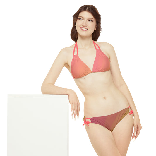 Winter Sun Strappy Bikini Set (AOP)