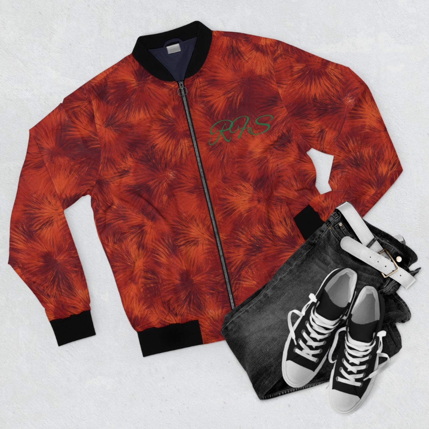 Cherry Men's Bomber Jacket (AOP)