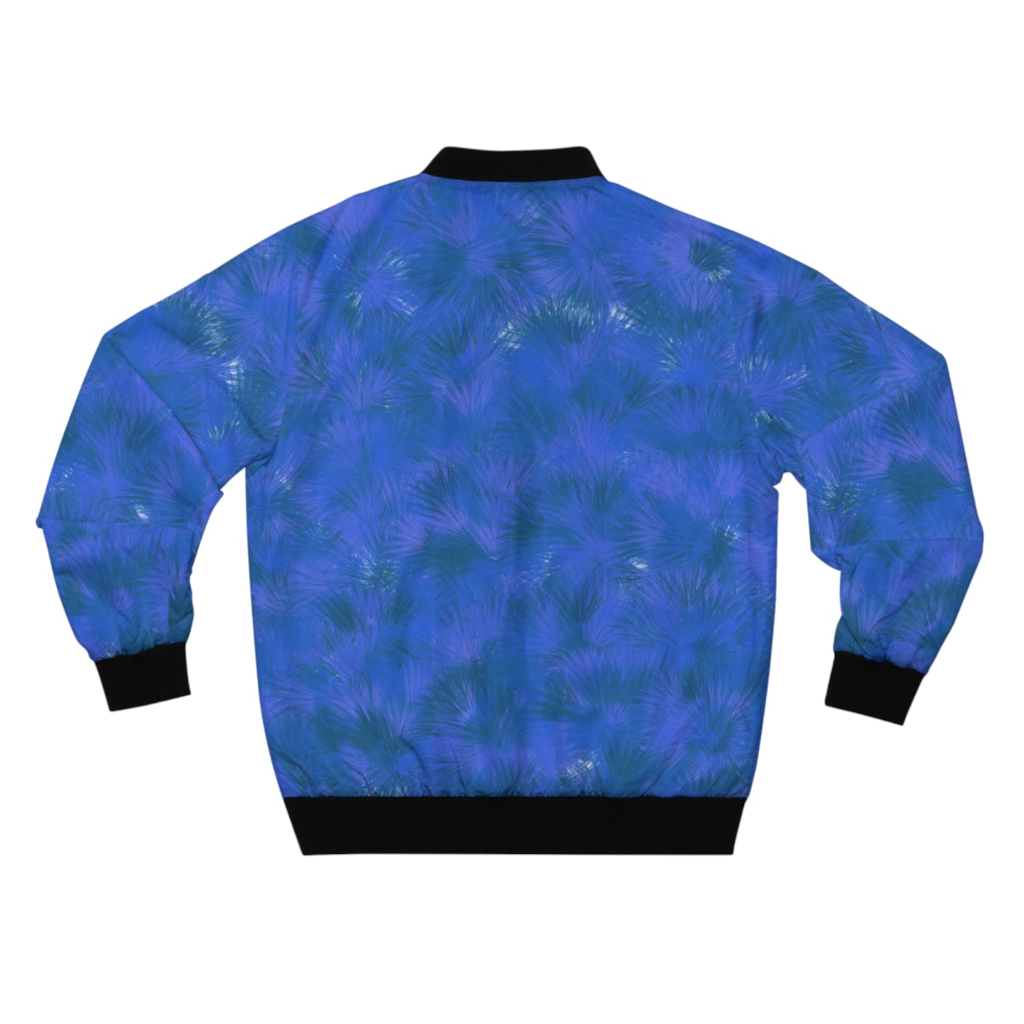 Deep Blue Mountain Men's Bomber Jacket (AOP)