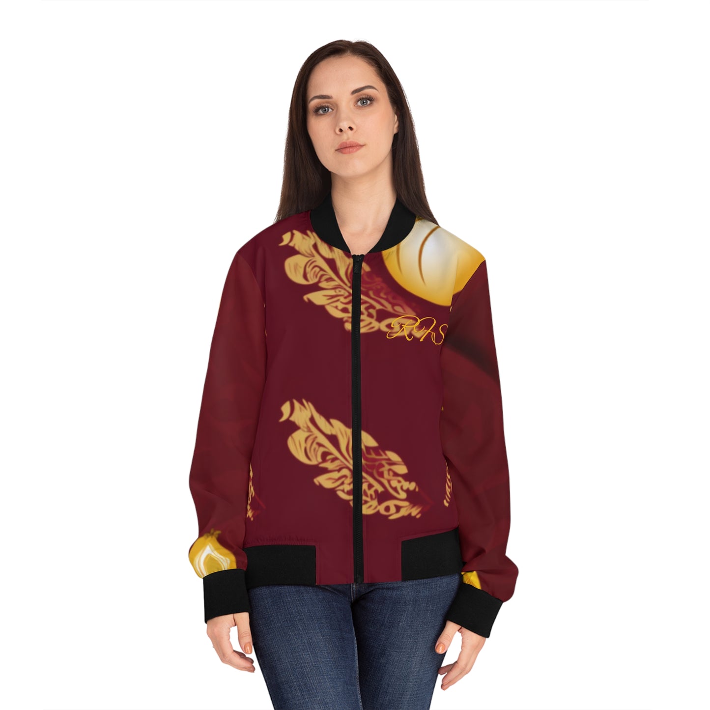 Indian Silky Women's Bomber Jacket (AOP)