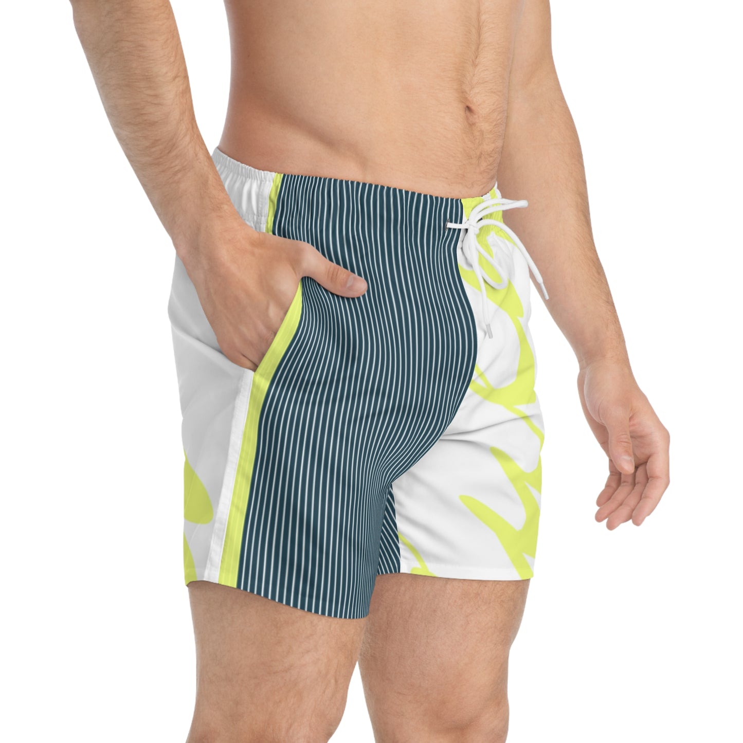 Baggy Green Swim Trunks (AOP)