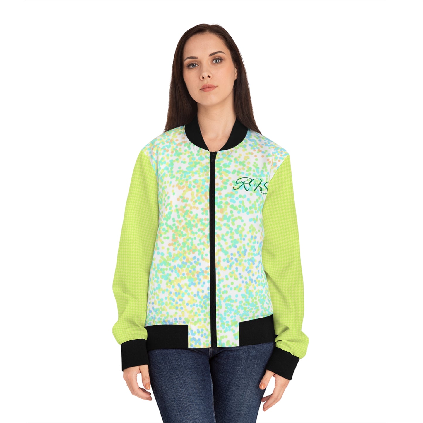 SkySWIRL Women's Bomber Jacket (AOP)