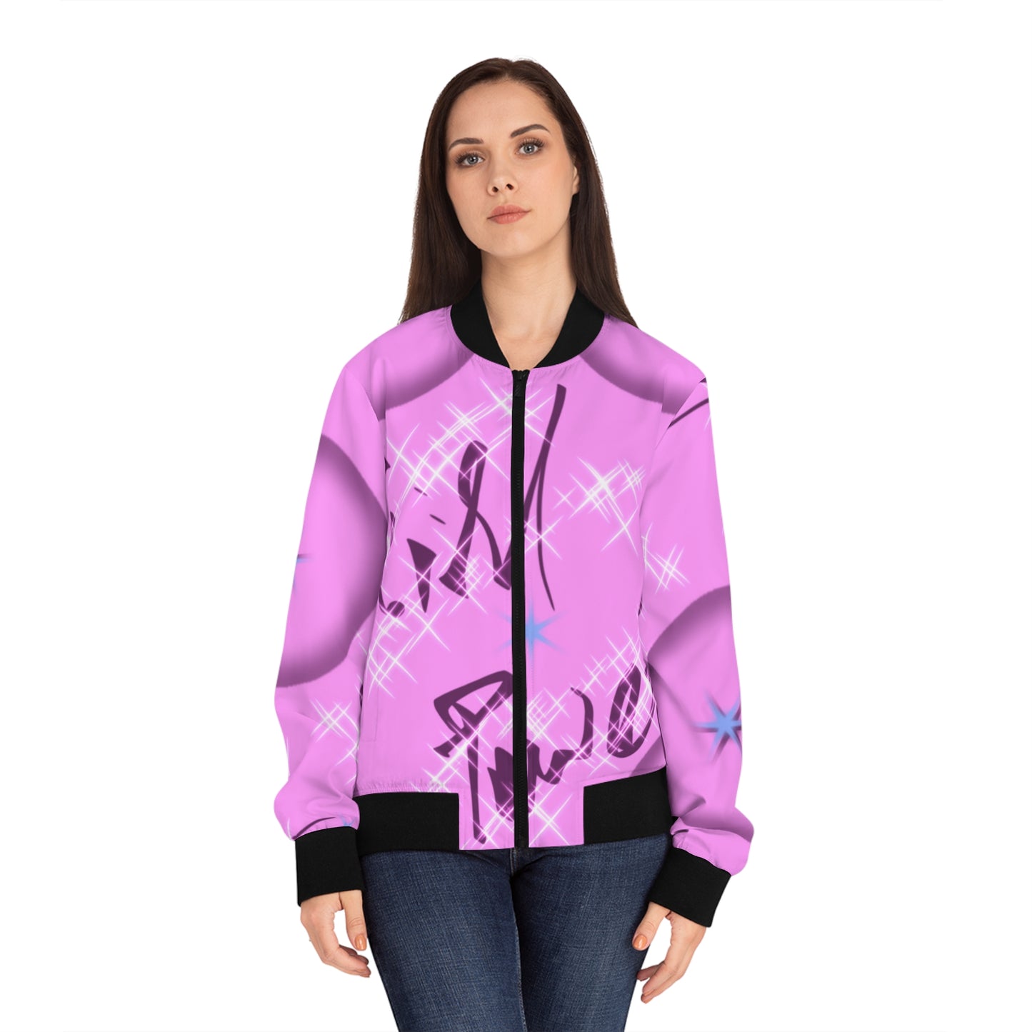 Girl Power Women's Bomber Jacket (AOP)