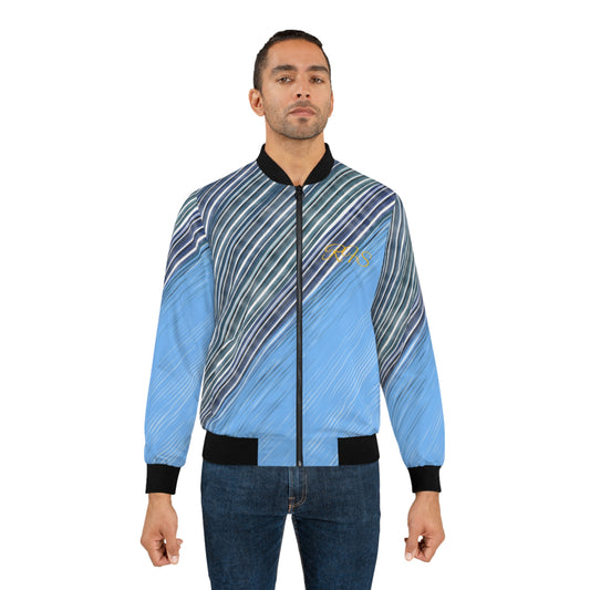 Atlantic Wave Men's Bomber Jacket (AOP)