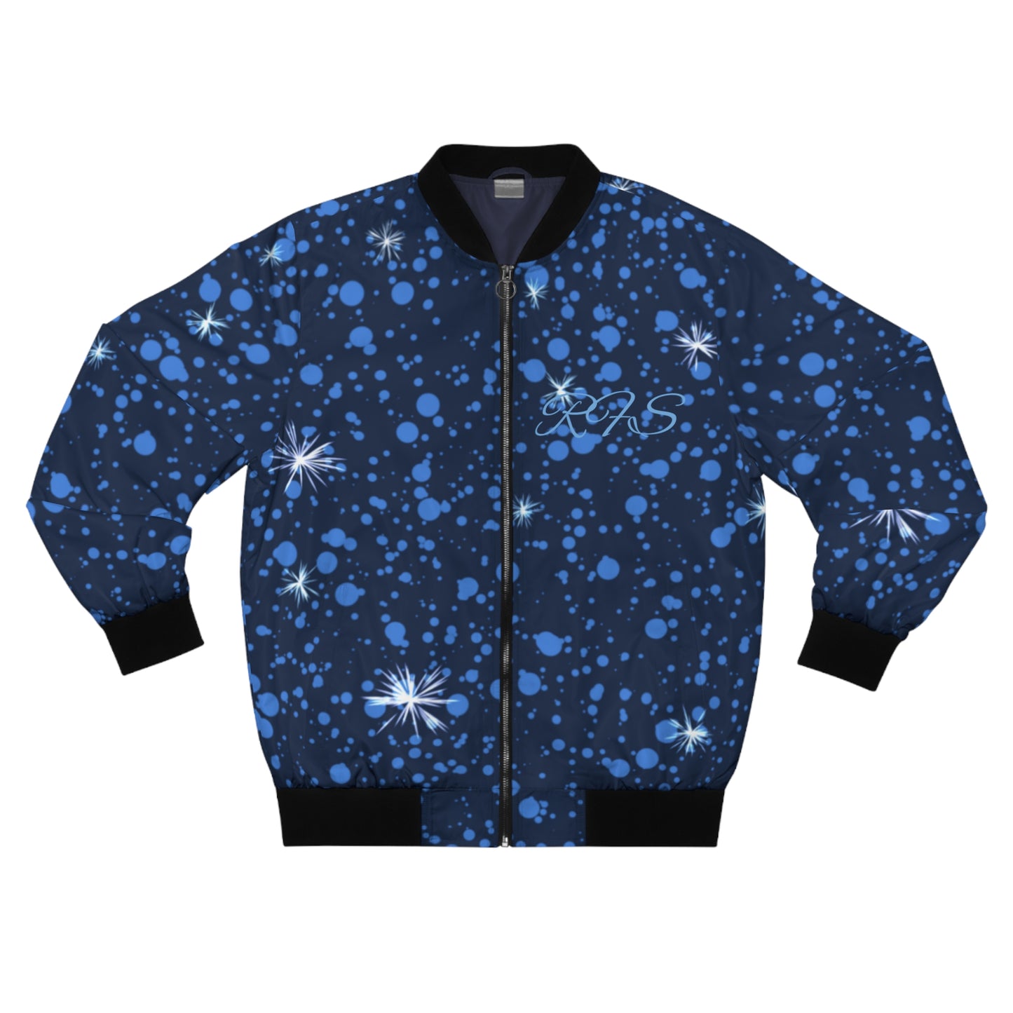Blue Mountain Men's Bomber Jacket (AOP)