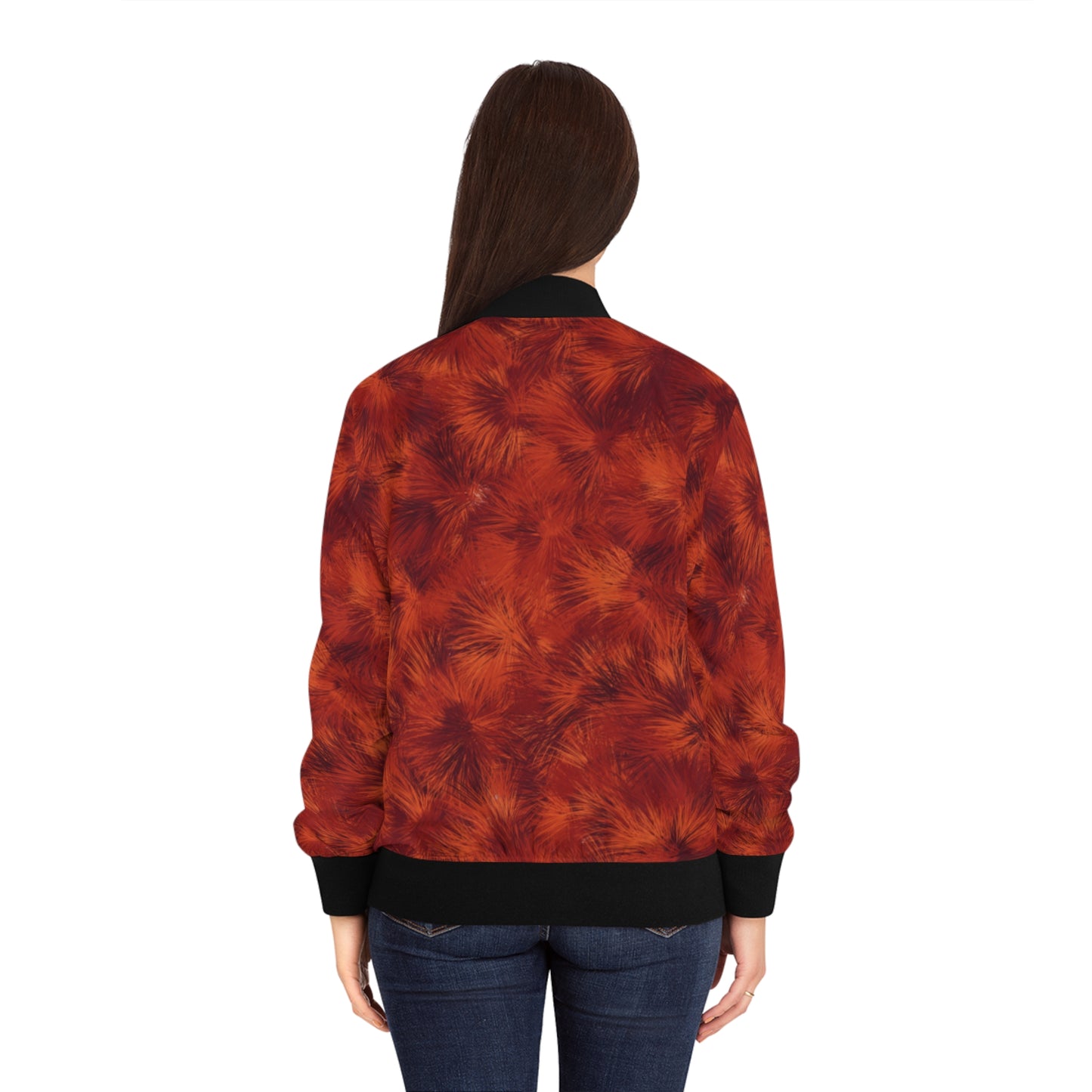 Cherry Women's Bomber Jacket (AOP)