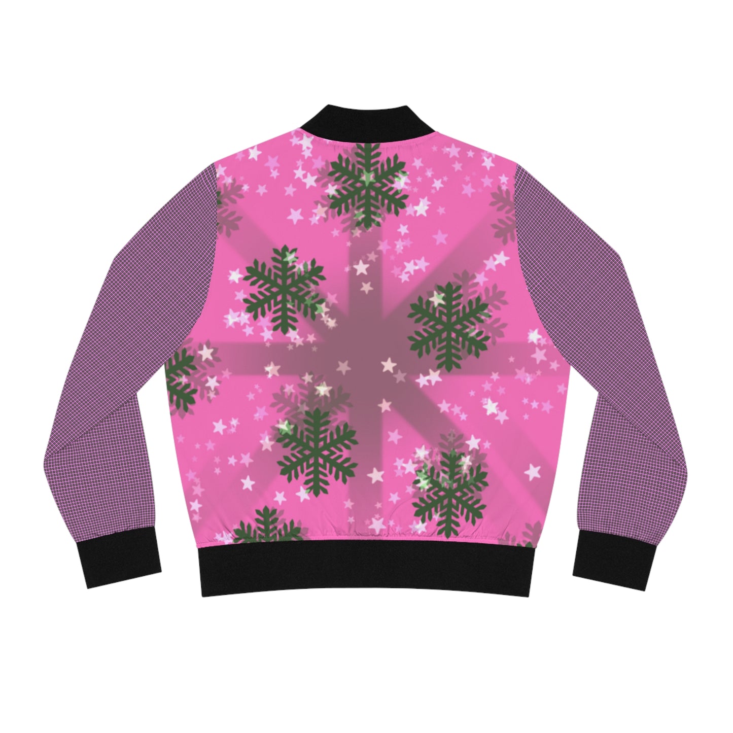 Green Winter Women's Bomber Jacket (AOP)