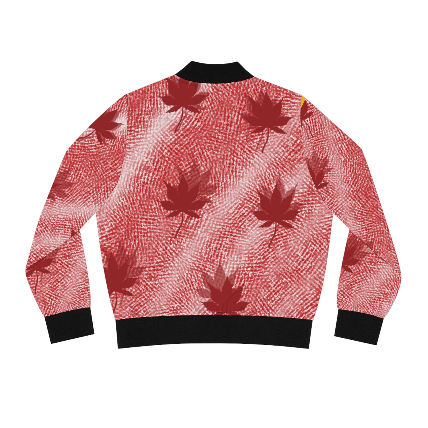 Traditional Maple Leaf Women's Bomber Jacket (AOP)