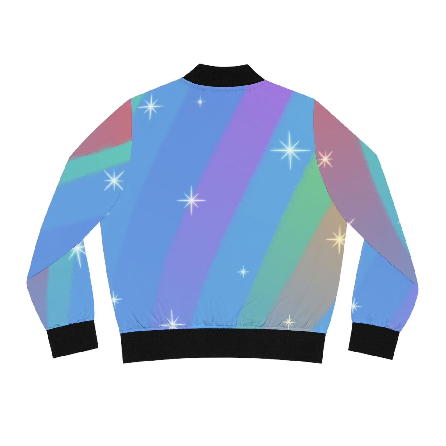 Winter Blues Women's Bomber Jacket (AOP)