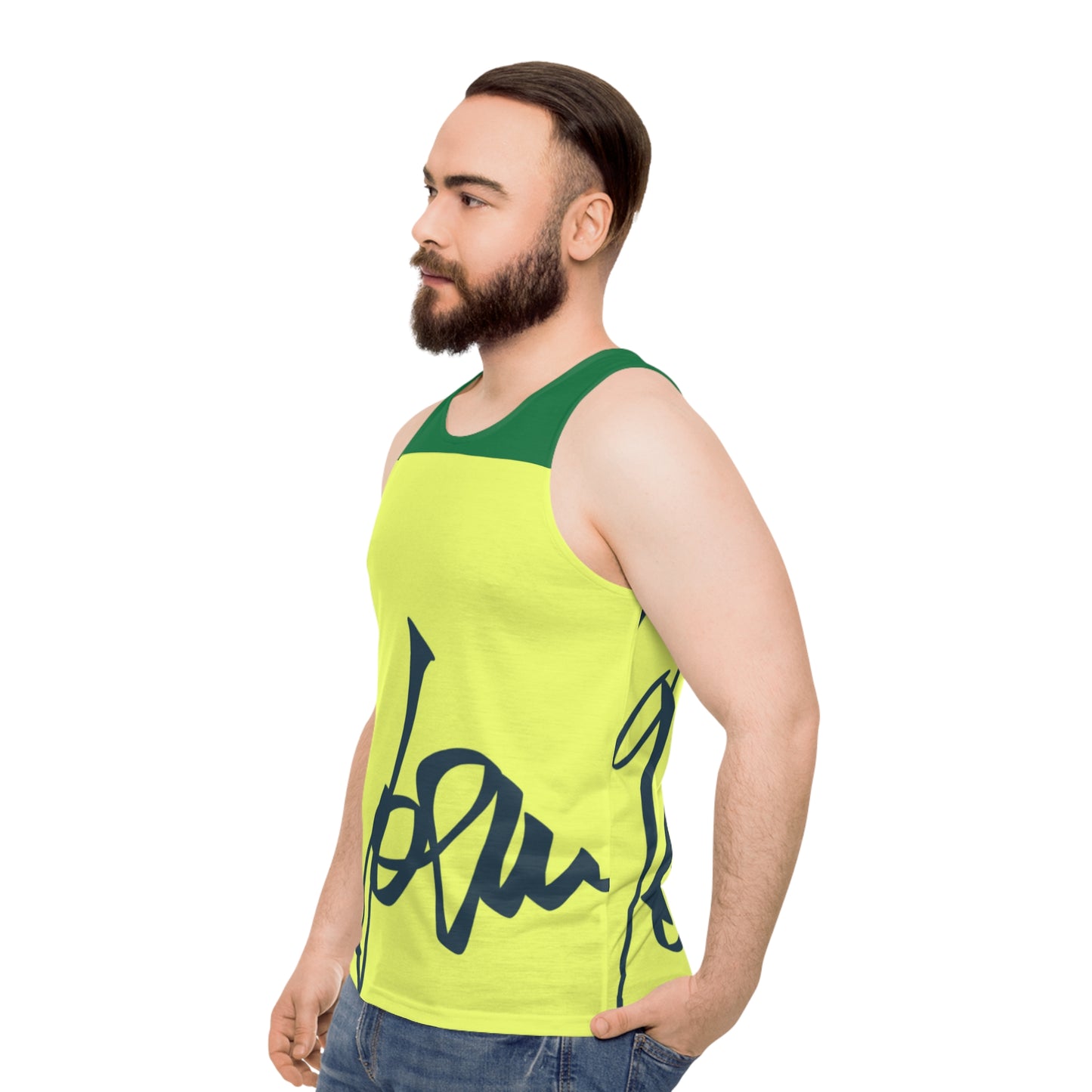 Baggy Green Unisex Tank Top (AOP)