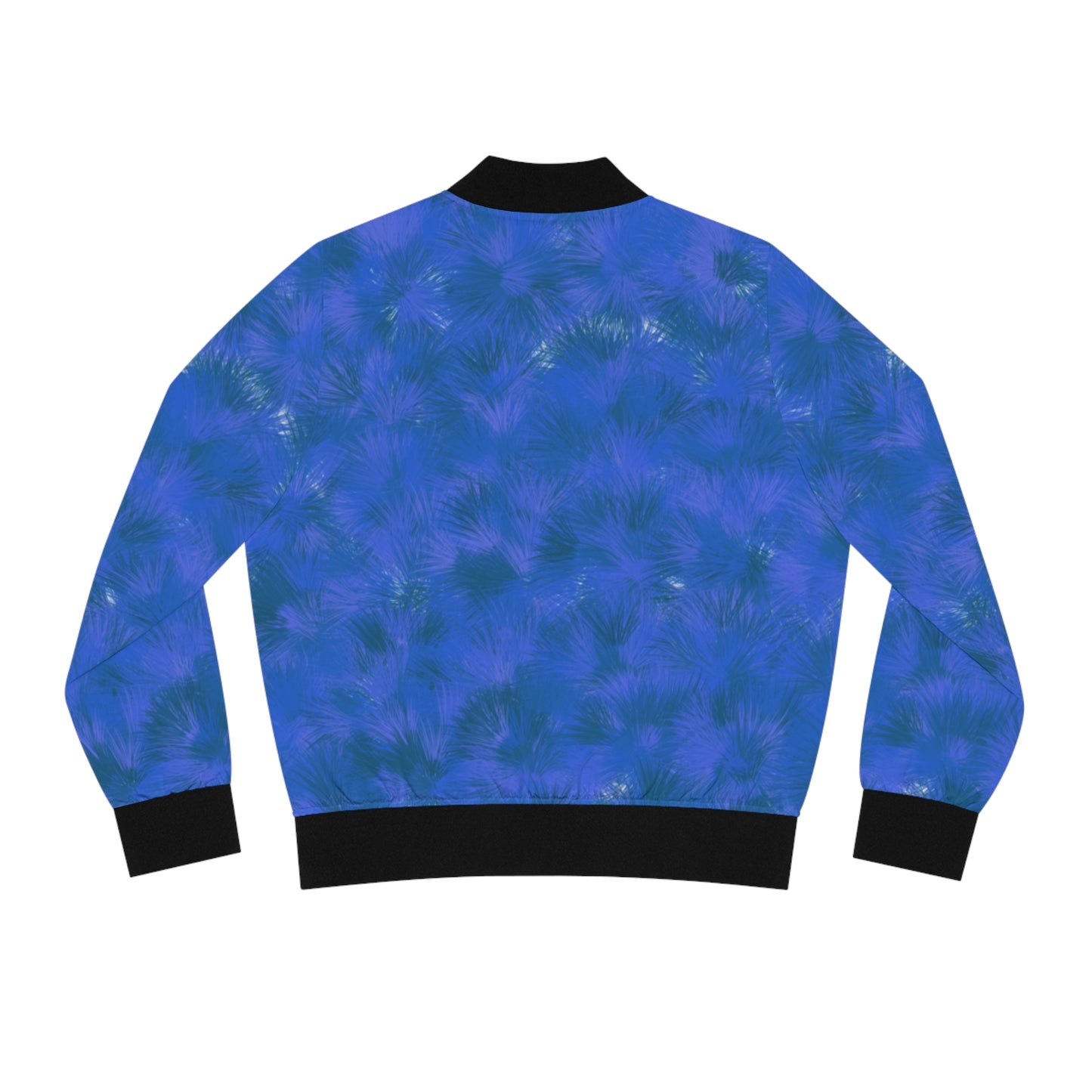 Deep Blue Mountain Women's Bomber Jacket (AOP)
