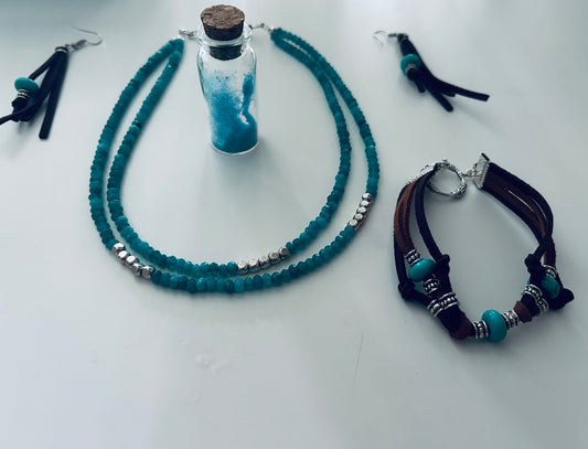 Handmade Aqua Blue Chain
