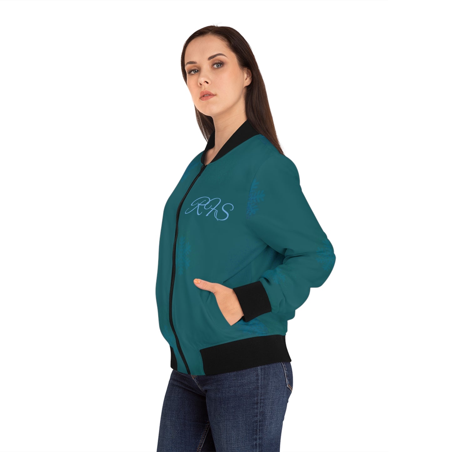 Venice Winter Holiday Women's Bomber Jacket (AOP)