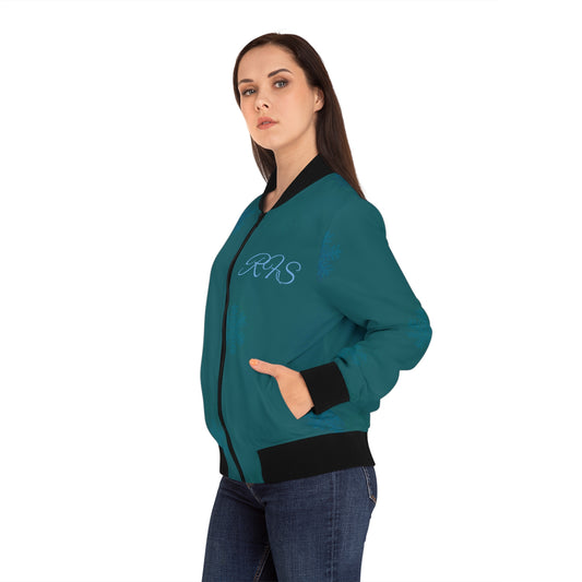 Venice Winter Holiday Women's Bomber Jacket (AOP)