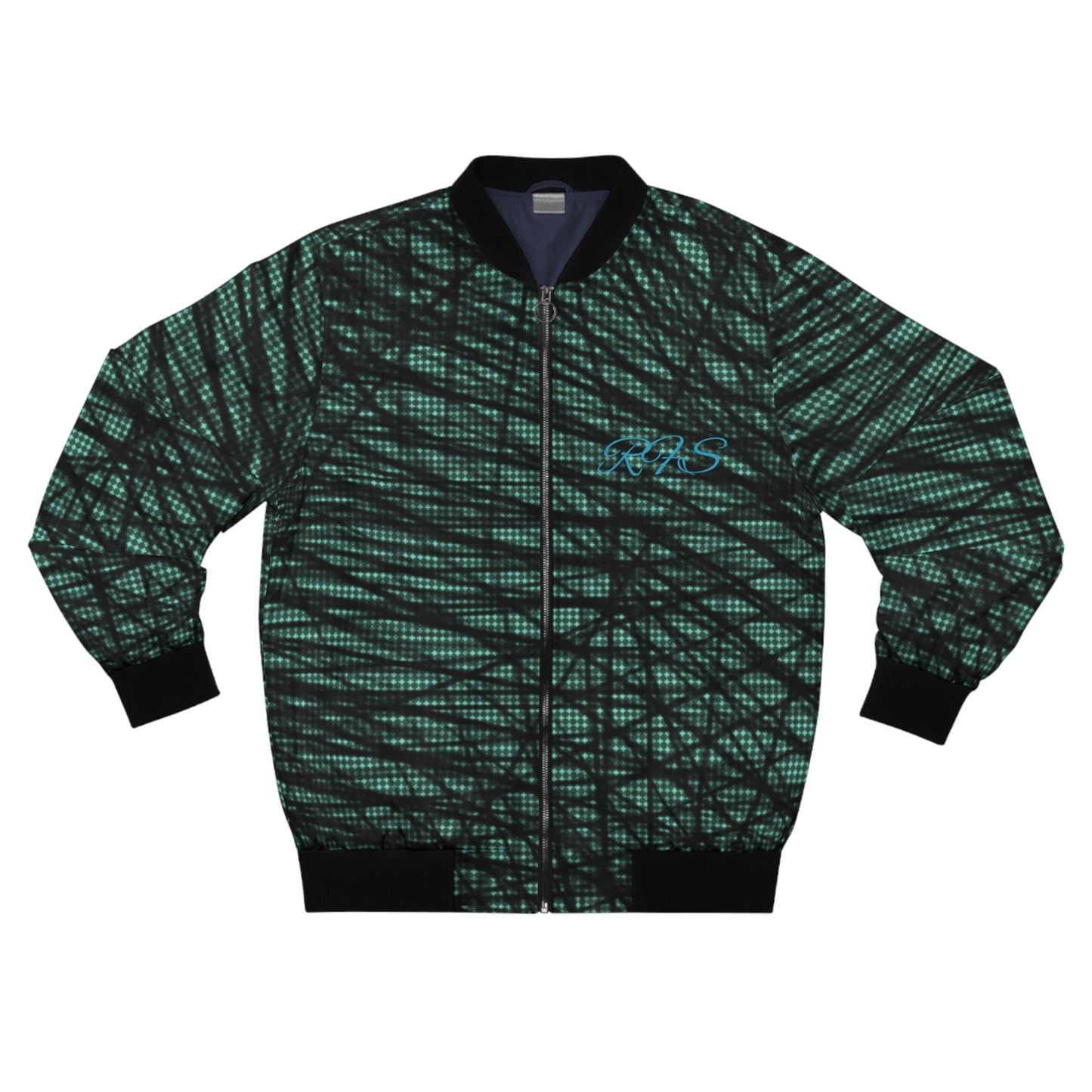 Mystic Black Men's Bomber Jacket (AOP)