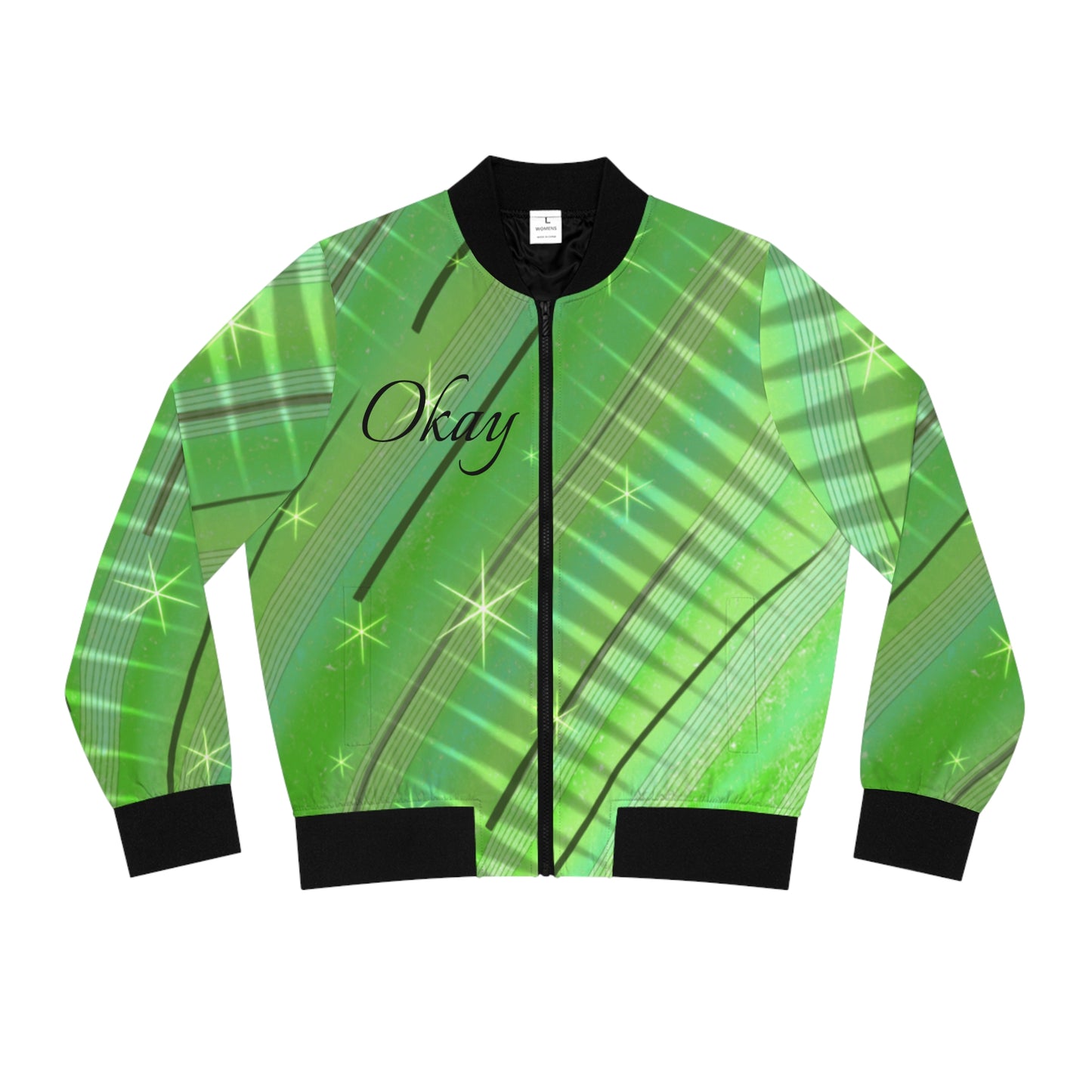 Its Okay Women's Bomber Jacket (AOP)