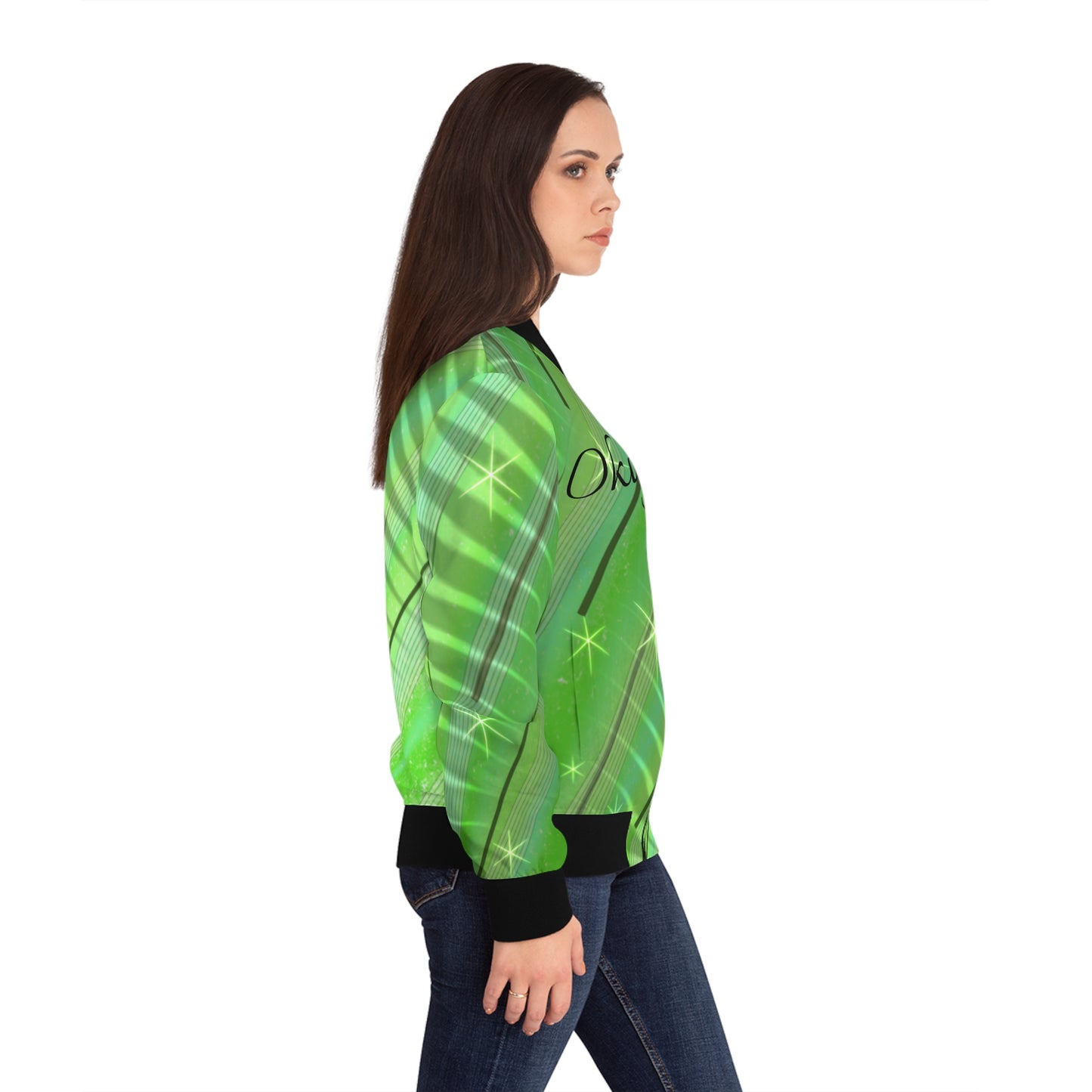 Its Okay Women's Bomber Jacket (AOP)
