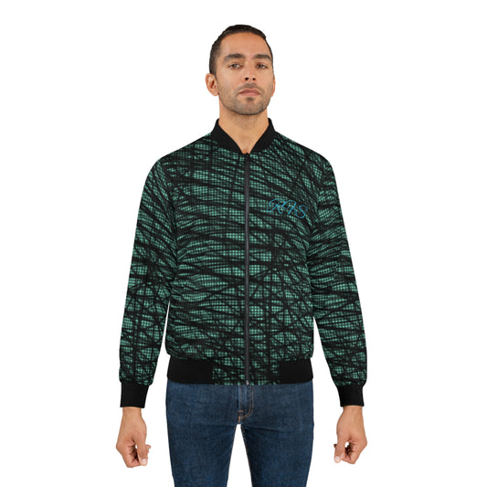 Mystic Black Men's Bomber Jacket (AOP)