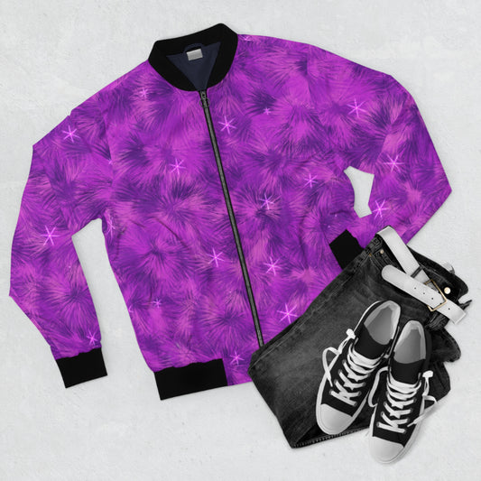 Purple Power Men's Bomber Jacket (AOP)