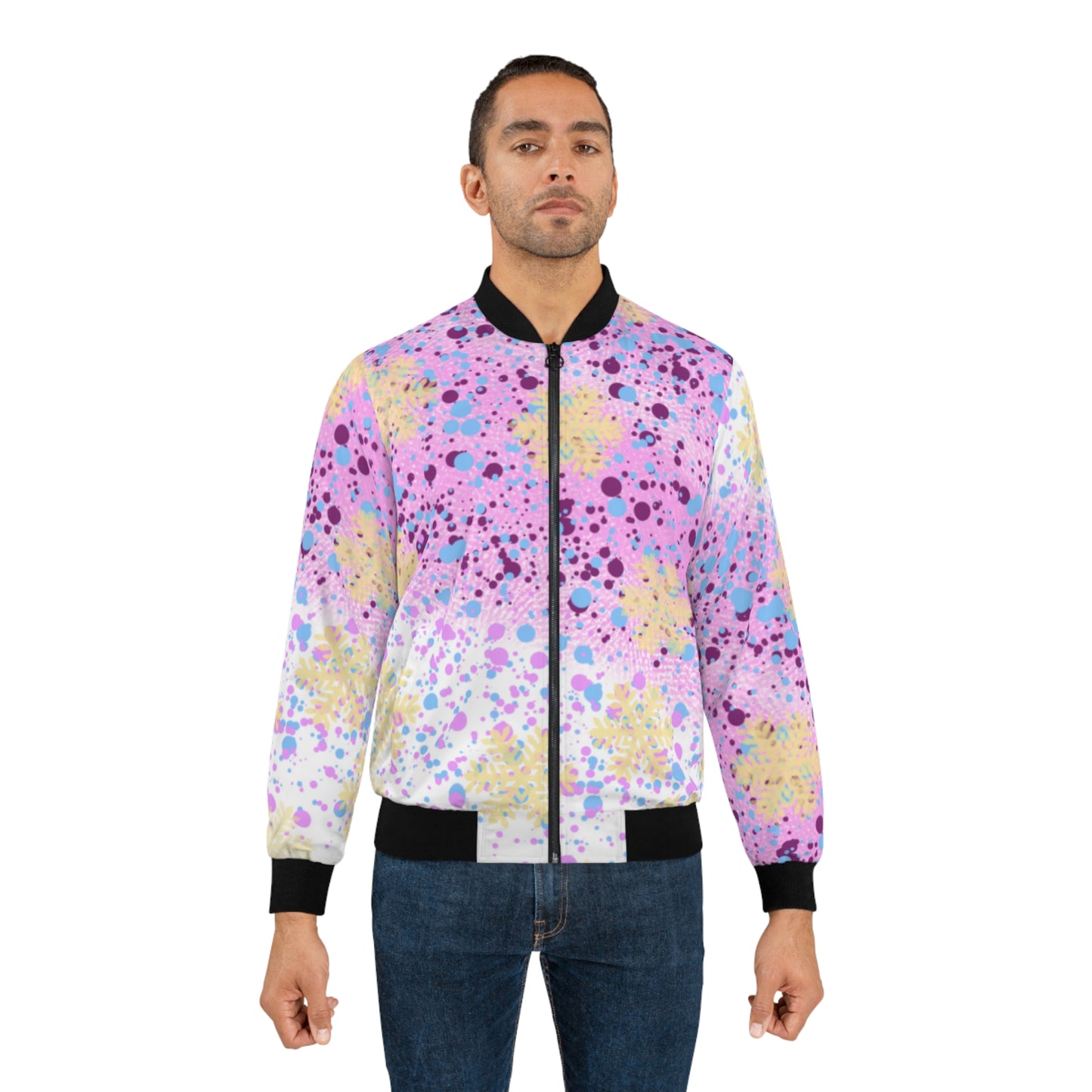 Pink Man Men's Bomber Jacket (AOP)
