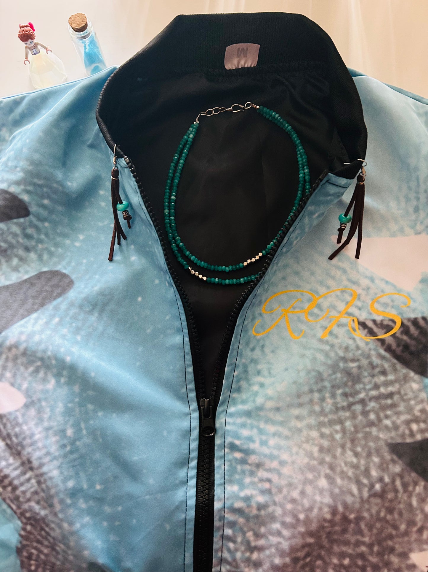 Handmade Aqua Blue Chain