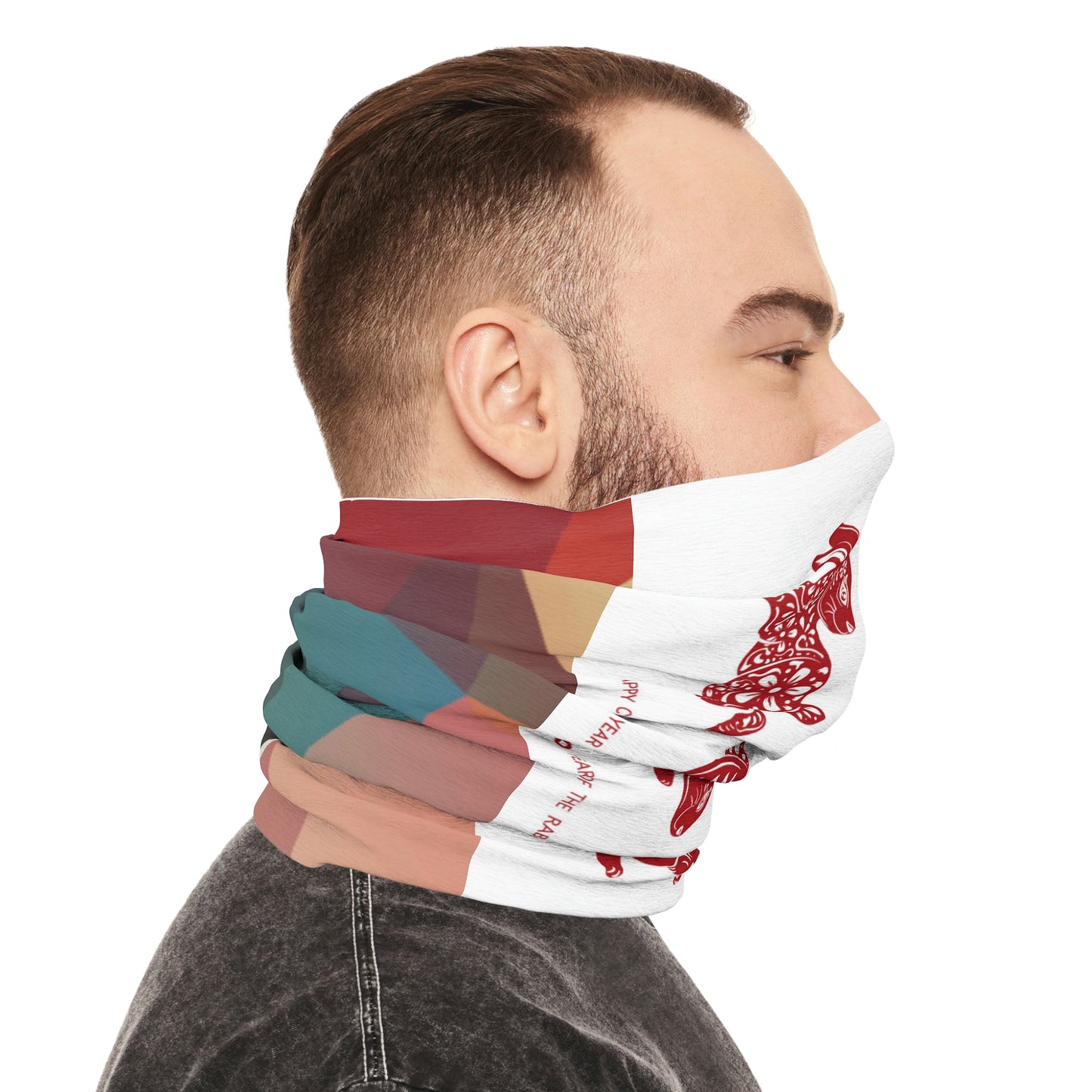 CNY Multi Rabbit Tube Scarf